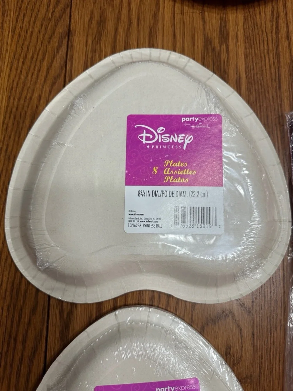 Disney Princess VTG 2004 Birthday Party Supplies Lot Hallmark Heart Plate Napkin